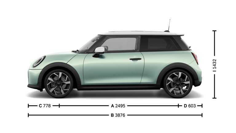 MINI Cooper sa 3 vrata - dimenzije - uvodna slika